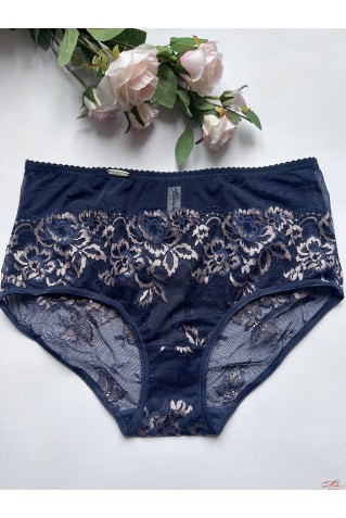 Трусики слипы из кружева и микросеточки Lanny Mode 51153